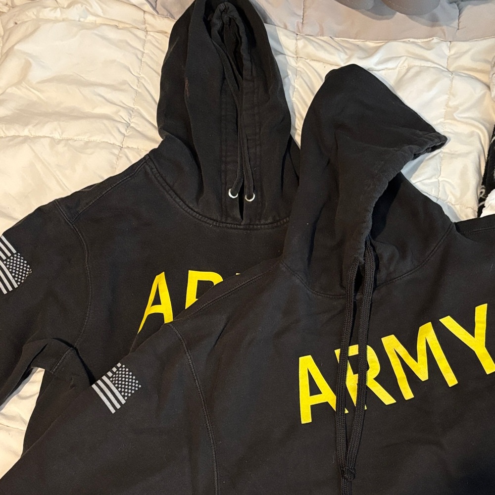 Tultex Black Hoodie with Yellow Print
